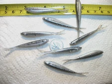 100-2 1/4"-crappie-panfish-minnow-grubs-drop shot-jigs-split tails-scent-flukes