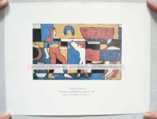 Torres Garcia Serigraphy Over Special Paper Estrutura Size 8 1/2" x 11" Aprox