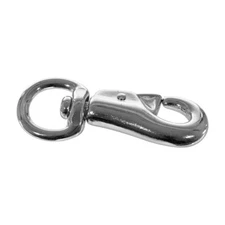 Paracord Planet Round Swivel Bull Snap for Leads Tie Outs - 7/8 Inch Iron Clip