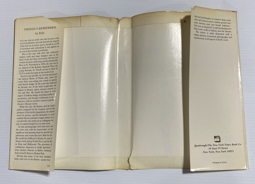 Erté : Things I Remember , an Autobiography (HCDJ 1975) Autographed / Signed - Picture 8 of 12
