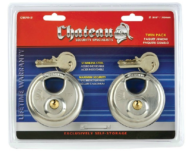 Chateau Keyed Alike Disc Lock. 2 3/4"/70mm (Self Storage Padlock) eBay