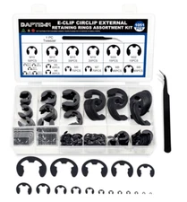 E Clip Circlip External Retaining Rings Assortment Kit, 1050PCS, M1.5-M22