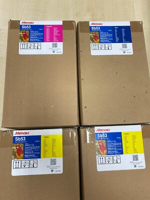 Mimaki SB523 Farbstoff Sublimation Tinten 2ltr Beutel nagelneu ungeöffnet o/Datum mit Chips