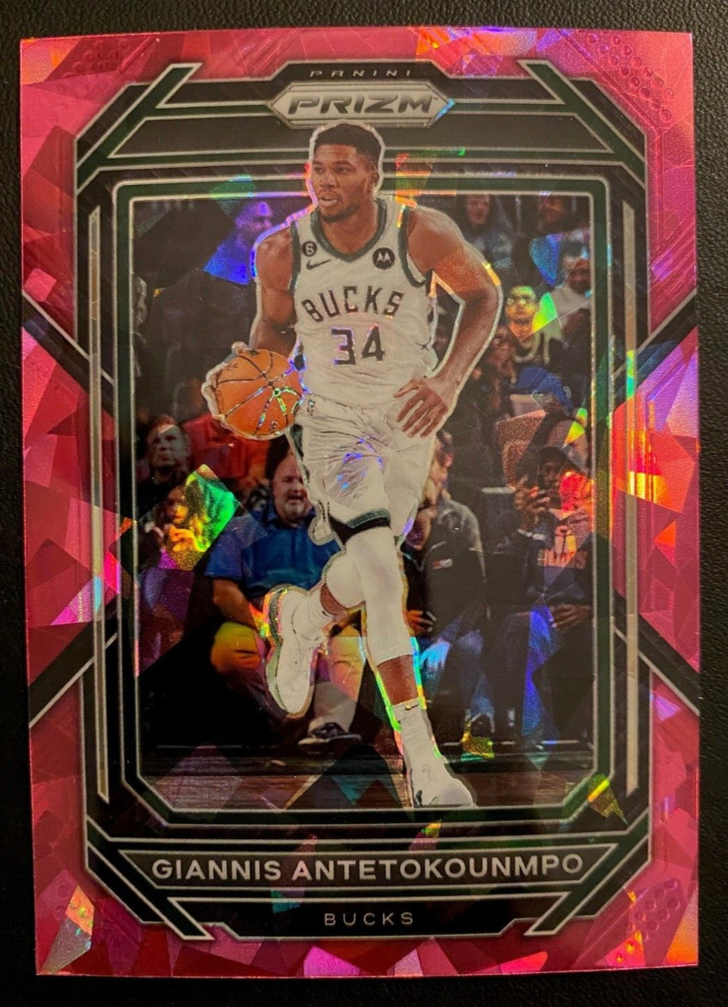 2022-23 Panini Prizm Pink Ice Prizm GIANNIS ANTETOKOUNMPO #96 MILWAUKEE BUCKS