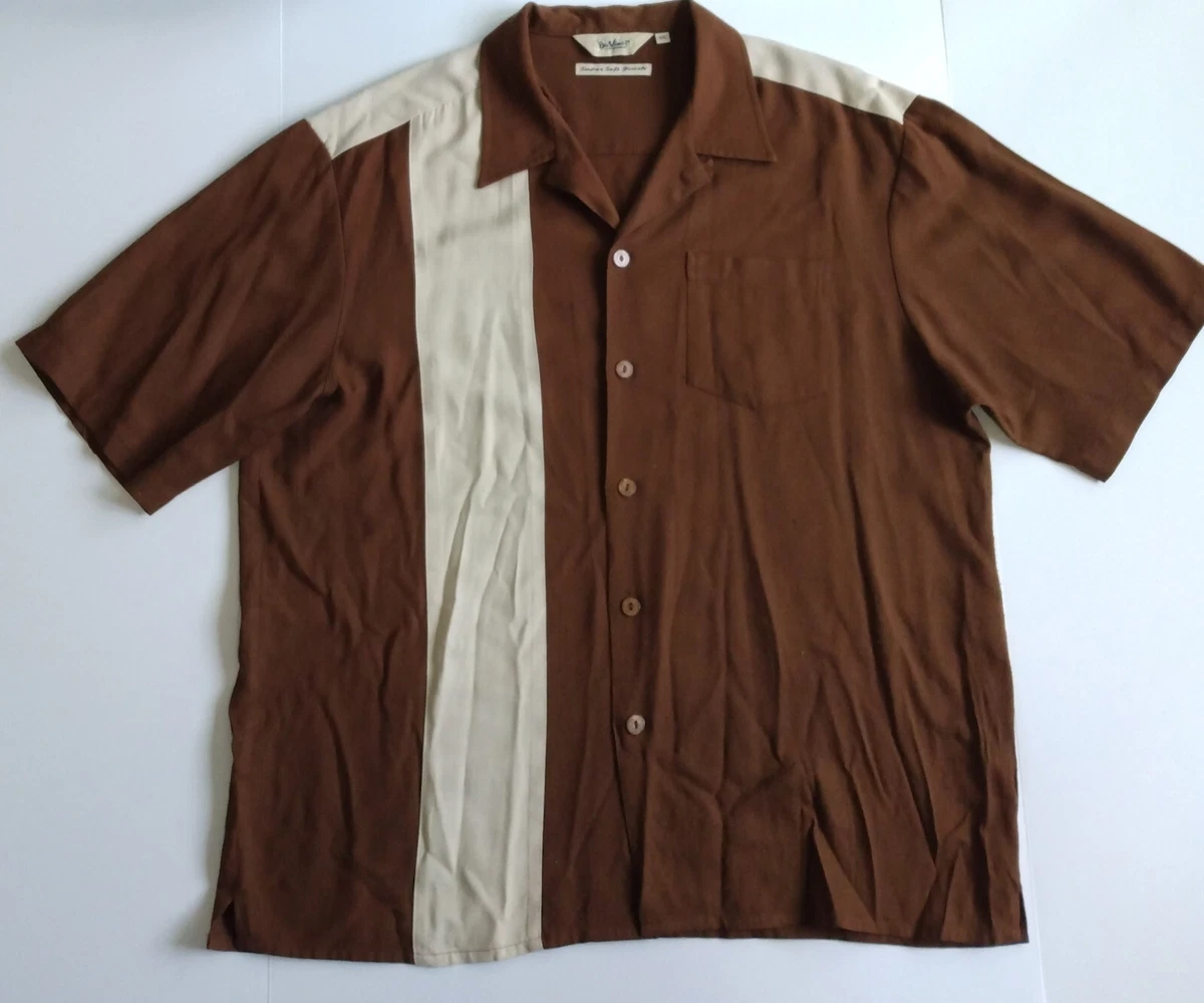 Vintage Da Vinci mens XXL rayon super soft finish Series Bowling