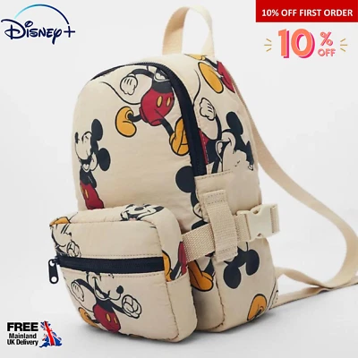 Disney New Fashionable Mickey Mouse Pattern Children's School Bag Backpack UK