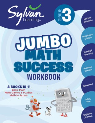 3rd Grade Jumbo Math Success Workbook: 3 Books in 1--Basic Math, Math Games ...