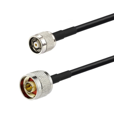Eightwood N Type Male to RP-TNC Male Low Loss RF Coaxial Pigtail Cable 5m 500cm