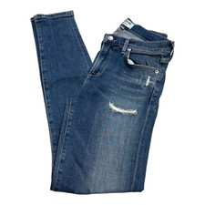Agolde Sophie High Rise Skinny Jeans Women  s 26 Distressed Blue Denim Stretch