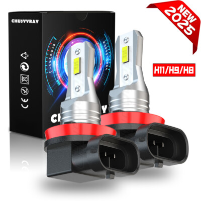 for GMC Acadia 2007-2012 - 2PC 6000K White H11 LED Headlight Bulbs Low Beam US