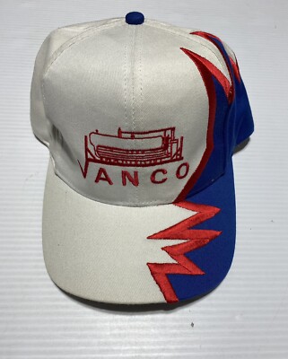 Vintage 90s Kati Sportcap Strap Back Hat Vanco Logo Baseball Cap