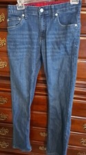 Levis 511 Boys Dark Wash Cotton Blend Adjustable Waist Jeans Size 16 Regular EUC