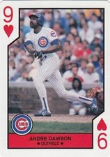1990 U.S. Playing Cards All-Stars #9H Andre Dawson Chicago Cubs HOF