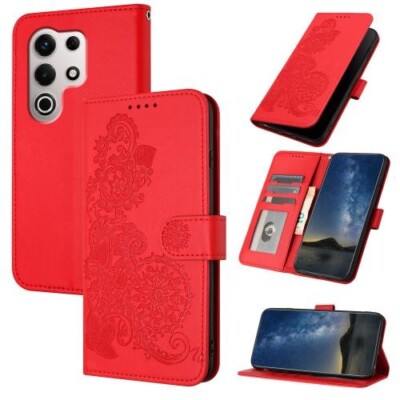 Für Itel S25 Ultra- Datura Blume Embossed Flip- Leder Telefon Case Cover