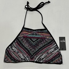 Women's High Neck Halter Bikini Top - Multi Berry - Mossimo XS