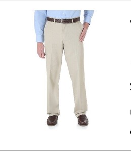 wrangler men's no iron flex straight fit pant
