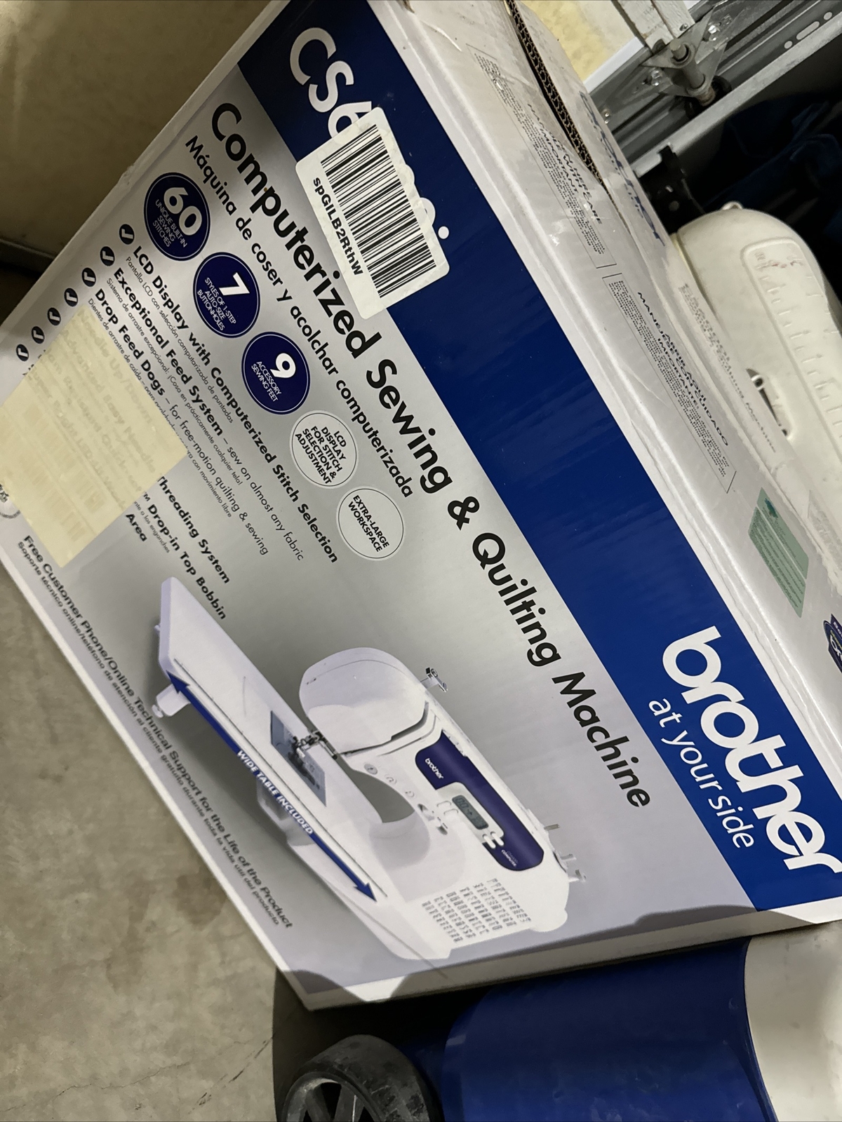 Brother CS6000I Computerized Sewing Machine with Wide Table Great for