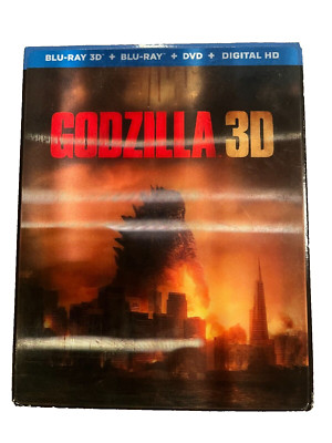 Godzilla (Blu-ray 3D/Blu-ray/DVD, 2014, Includes Digital Copy Ultraviolet 3D)