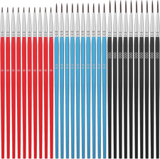 Paint Brushes 30 Pcs Tiny  Set 3 Colors Small Paint Brush  Fine Tip Miniature  