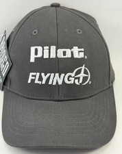 Pilot Flying J Truck Stop Gray Baseball Hat Cap Snap Back