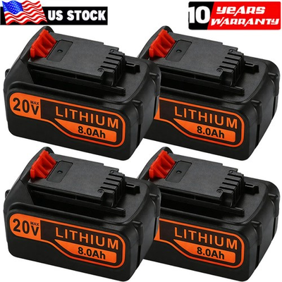 #ad #ad Pack 20V 8.0AH Lithium Ion Battery for Black Decker 20 Volt LB20 LBX20 LBXR20 $19.49