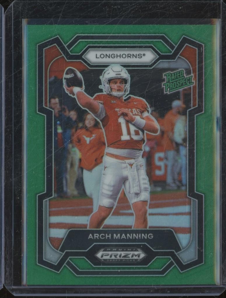 2024 Panini Prizm Draft Picks ARCH MANNING #192 Rated Prospect Green Prizm BH1