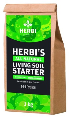 Floragard Herbi Starter 4-4-4 Bio Dünger 1kg 2kg organisch Living Soil