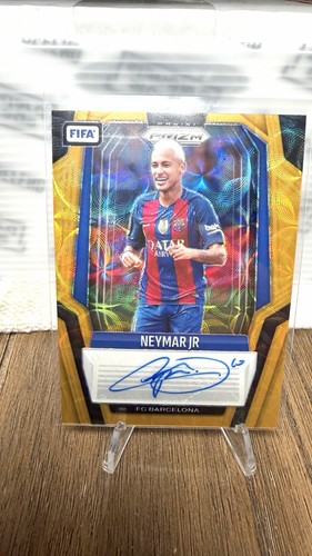 2025-26 Panini Prizm FIFA Soccer Neymar Jr Choice Gold /10 Auto FC Barcelona