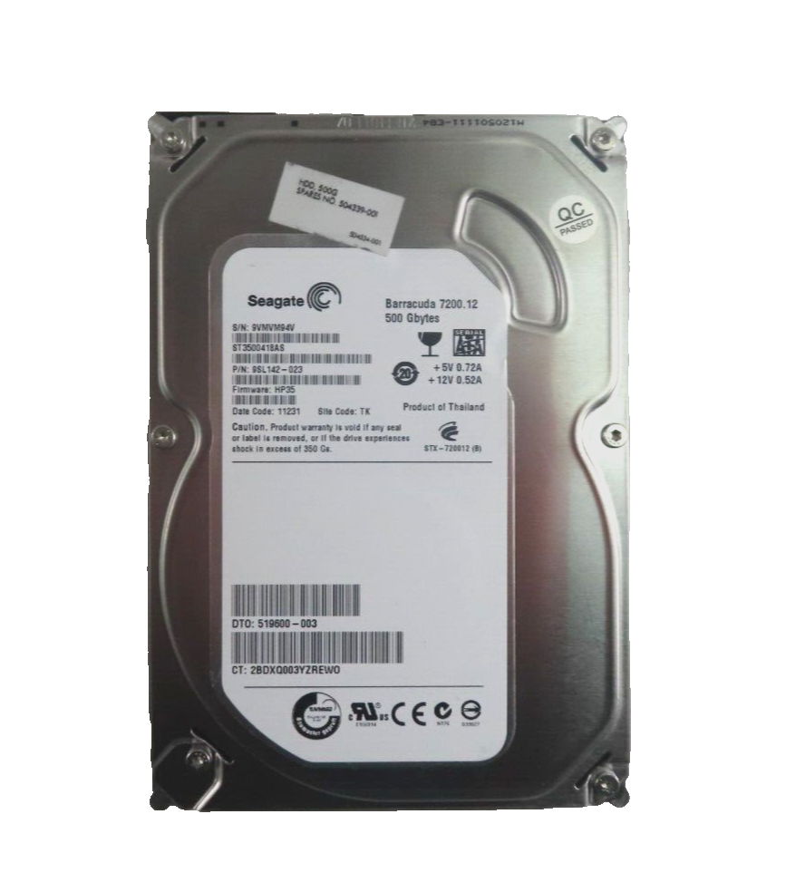 500GB SATA-2 3.5"" 7200RPM 3Gb/s HDD - ST3500418AS