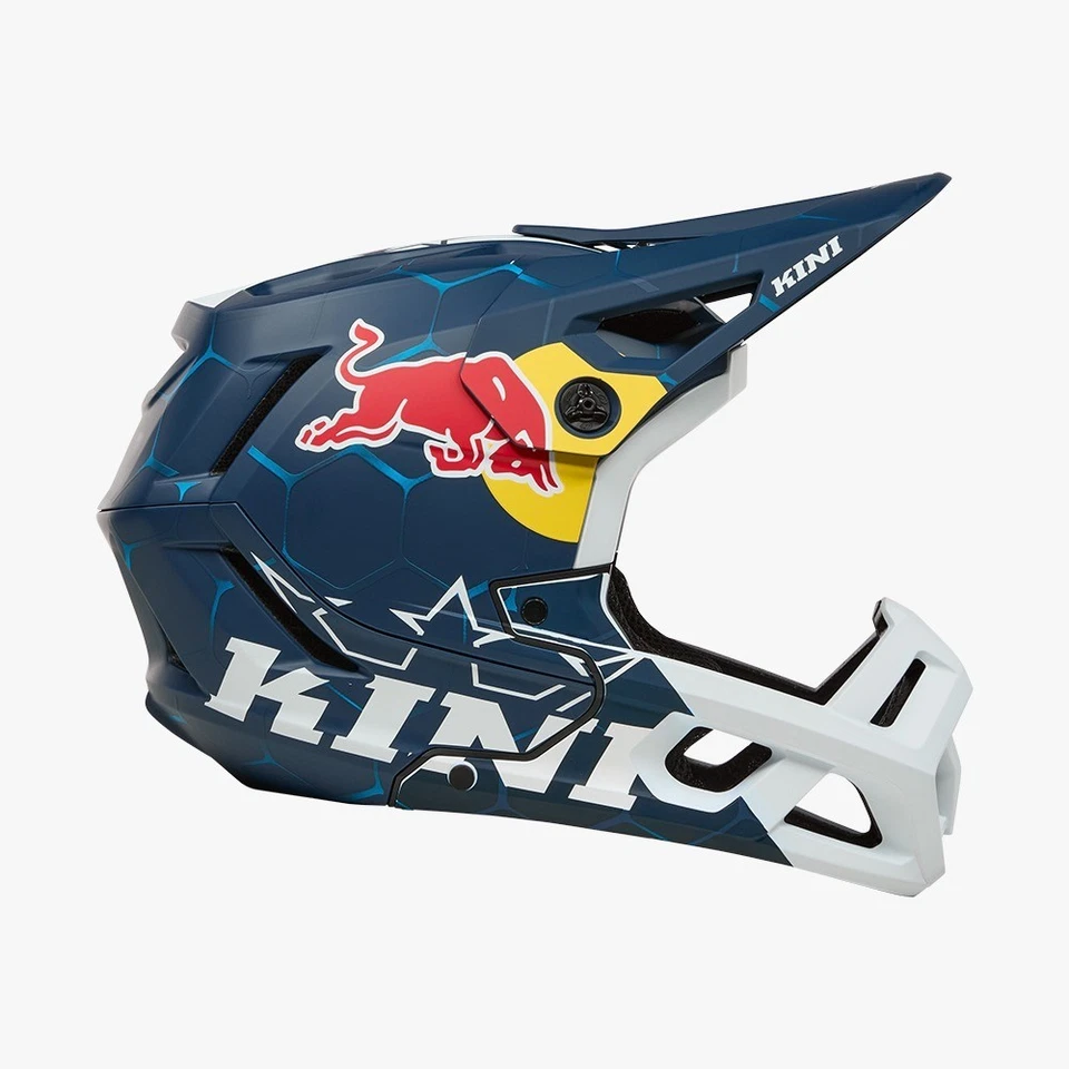 Casco de MTB Kini Red Bull EC 1.0 azul/blanco tamaño: LG (59/60 cm) #K0541-004 Foto 2 de 4