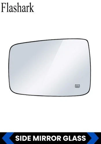 Flashark Heated Left Flat Mirror Glass Fit For 09-18 Dodge Ram 2500 Driver Left