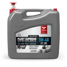 TRIAX Fleet Supreme 5W-40 Full Syn CK-4 Heavy Duty Diesel Engine Oil (5 Gallon)