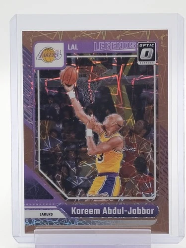 KAREEM ABDUL-JABBAR 2024-25 DONRUSS OPTIC BRONZE LAZER PRIZM /125 #228 Q7270