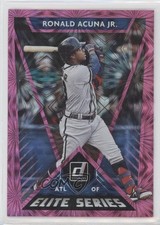 2020 Panini Donruss Elite Series Pink Fireworks Ronald Acuna Jr #E-8 2t9