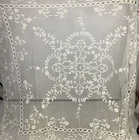 Antique Lace Bed Cover 7ft 3" x 8ft Handmade Applique by H. M. Harms Hand Sewn