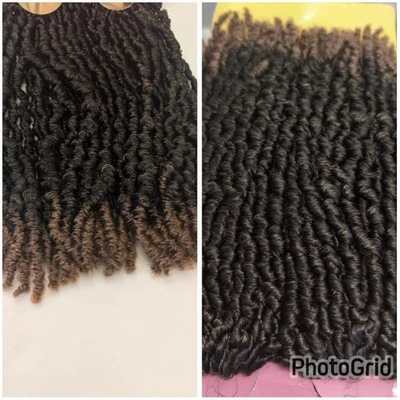 14 Inch 12 Strands/Pack Passion Twist Crochet Braids Extension Ombre Hair