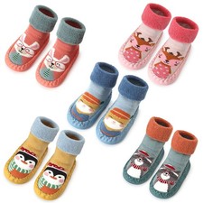 Anti-slip Non Skid Baby Floor Socks Kids Boys Girls Toddler Ankle Sock 6-18M
