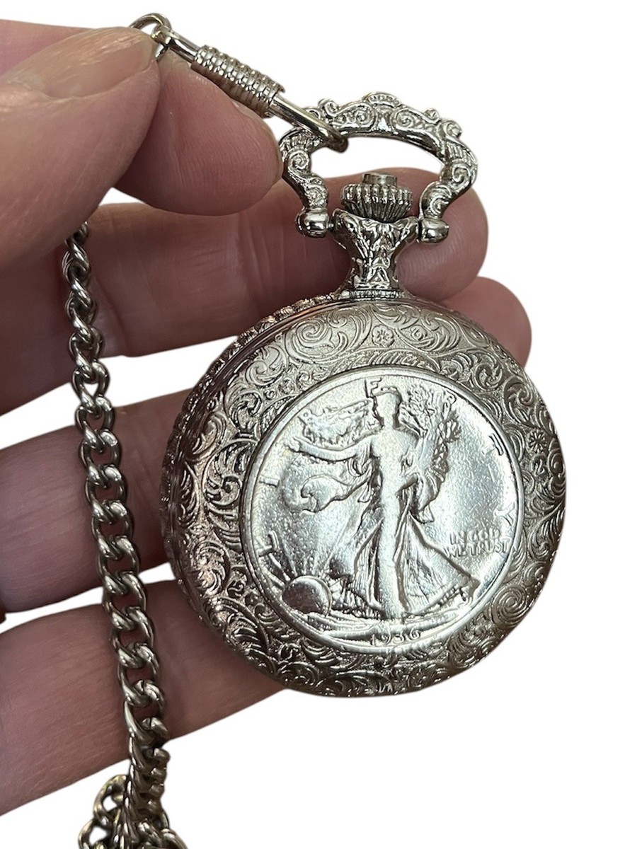 Collectors, Walking Liberty Half Dollar (1936) Pocket Watch | eBay