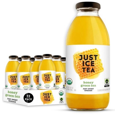Just Ice Tea Honey Green 16 fl oz Pack of 12