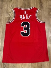 CHICAGO BULLS NIKE EDITION DWYANE WADE NBA BASKETBALL JERSEY SIZE L 864465-658
