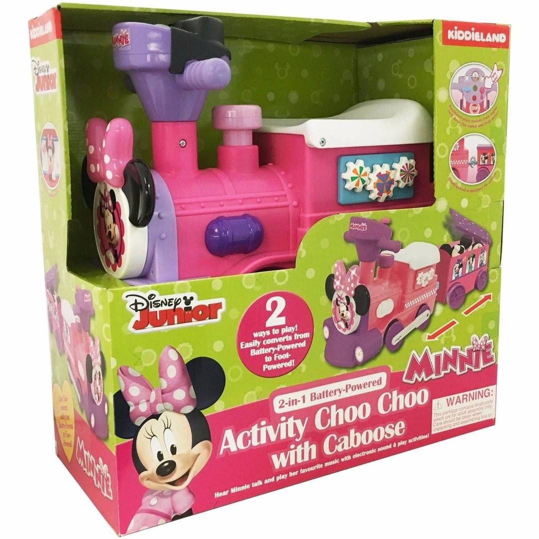 Kiddieland Disney Junior Minnie 2 in 1 Battery Powered Activity Choo Choo