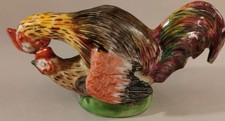 Gallo francés vintage pintado a mano miniatura marcado "FRANCIA"