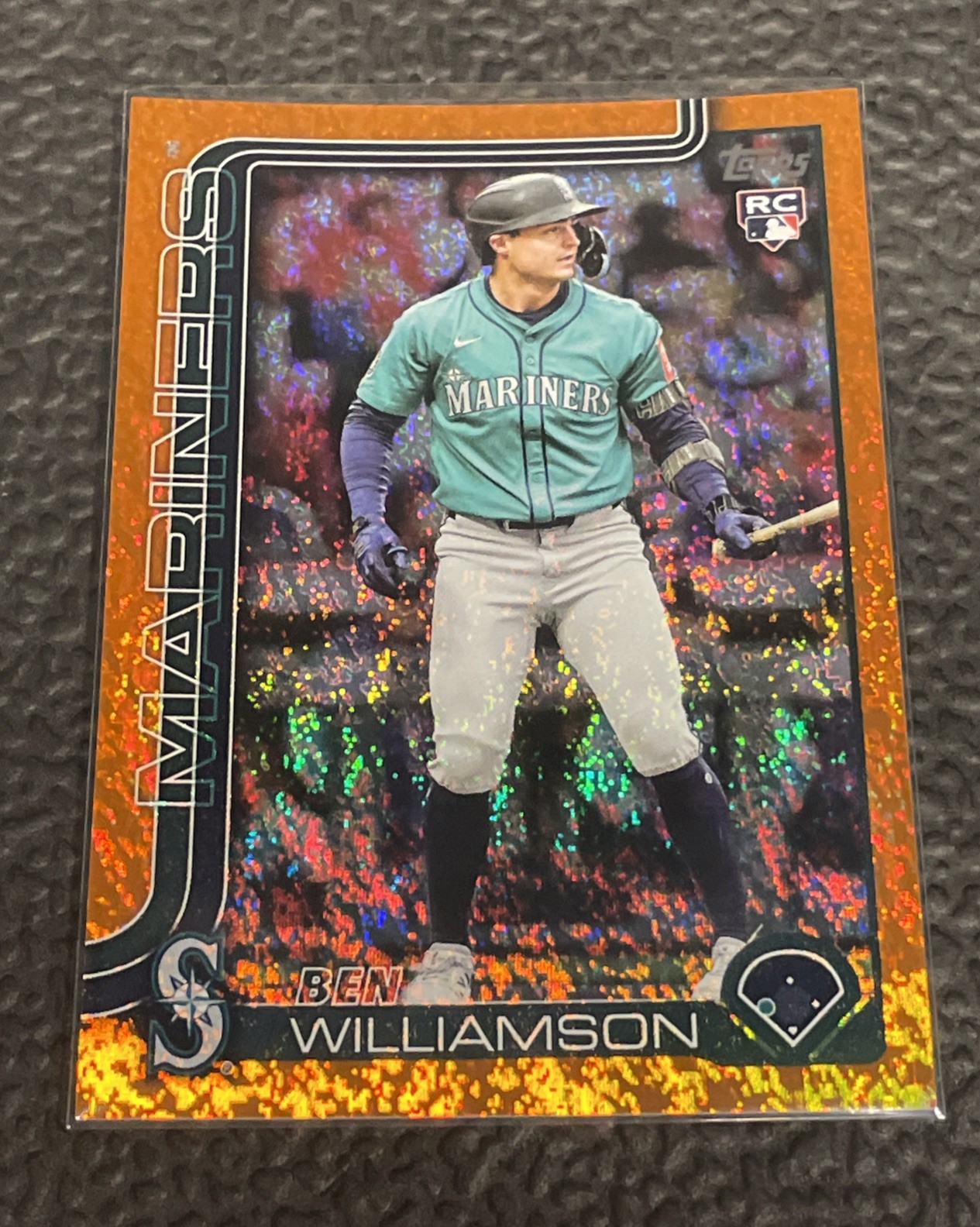 2025 Topps Update Series- Ben Williamson #US130 Orange Holofoil /25 SSP (RC)