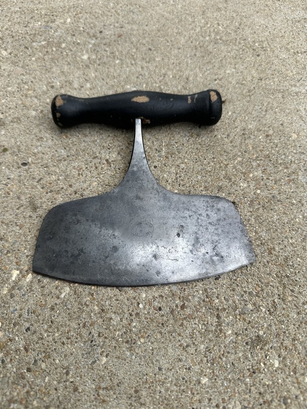 Antique Hand Forged Metal Food Chopper 