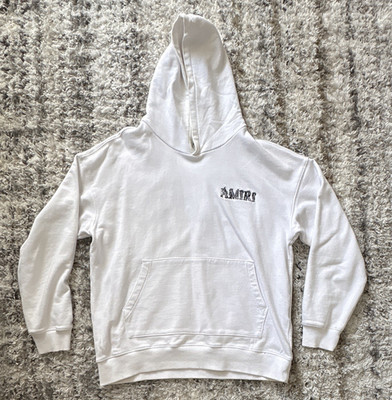   AMIRI Herren Hoodie weiß Gr. M Logo-Stickerei Kapuze