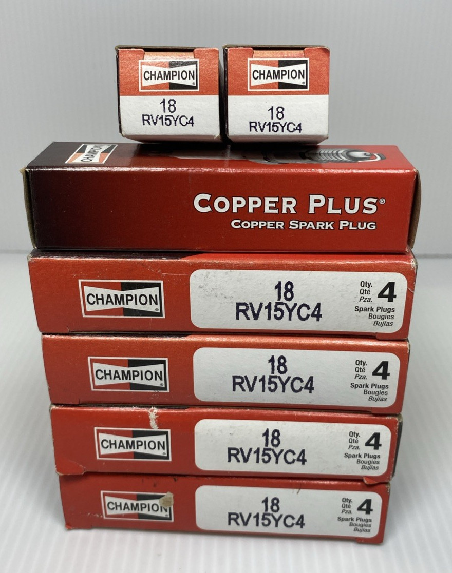 Lot of 19 Champion Copper Plus Spark Plugs 18 RV15YC4