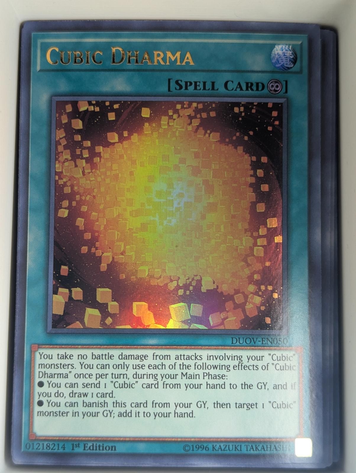 Cubic Dharma DUOV-EN050 Ultra Rare Duel Overload Yu-Gi-Oh 1st Edition Near Mint