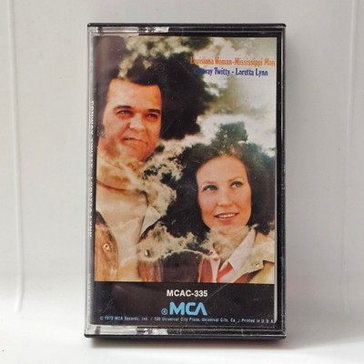 Conway Twitty & Loretta Lynn Louisiana Woman Mississippi Man Cassette 1973 MCA