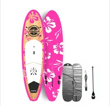 Pink Panther 10ft Hard SUP Paddle Board Package - with Carbon Paddle and Bag Inf