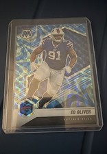 2021 Panini Mosaic - Ed Oliver #31 Mosaic Reactive Blue Prizm